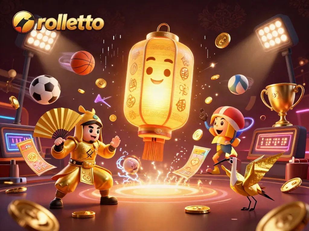 Experience rolletto's vibrant casino energy with dynamic characters, sports elements, and dazzling effects.