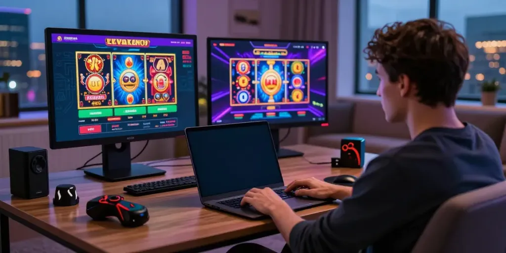 User enjoying the diverse gaming options at tx 88 online casino, highlighting an engaging experience.