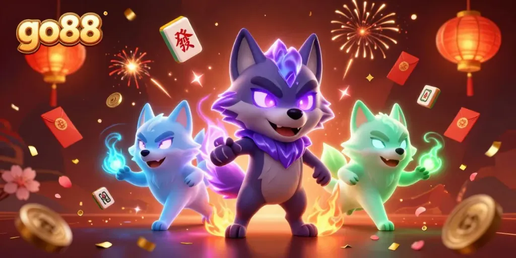 Experience thrilling gameplay at go88 with winning symbols and vibrant casino elements.