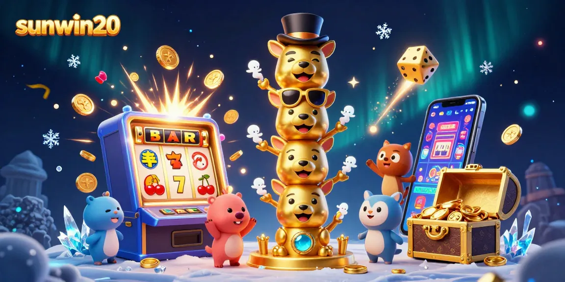 Experience exciting gameplay with sunwin20 as animated casino elements burst with color and energy.